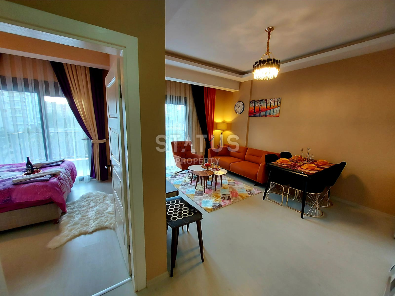 Уютная меблированная квартира в 400м от пляжа в Махмутларе. 65м2 фото 9