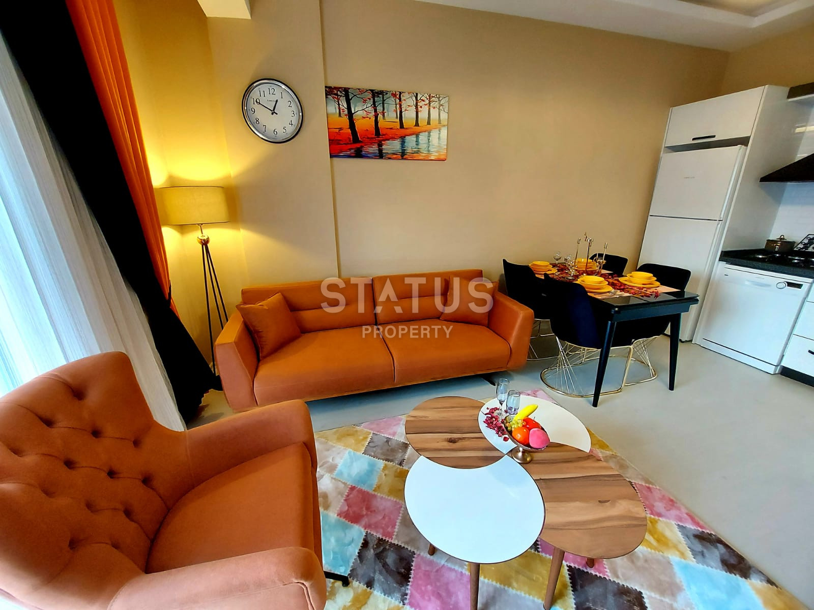 Уютная меблированная квартира в 400м от пляжа в Махмутларе. 65м2 фото 14