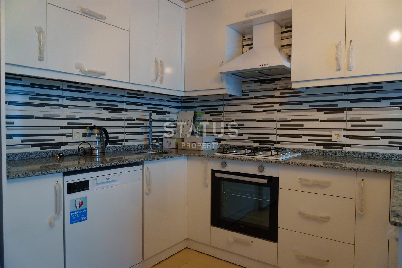 Luxurious three-room, furnished apartment with a view of the sea and Kale in Mahmutlar, 120m2 фото 5