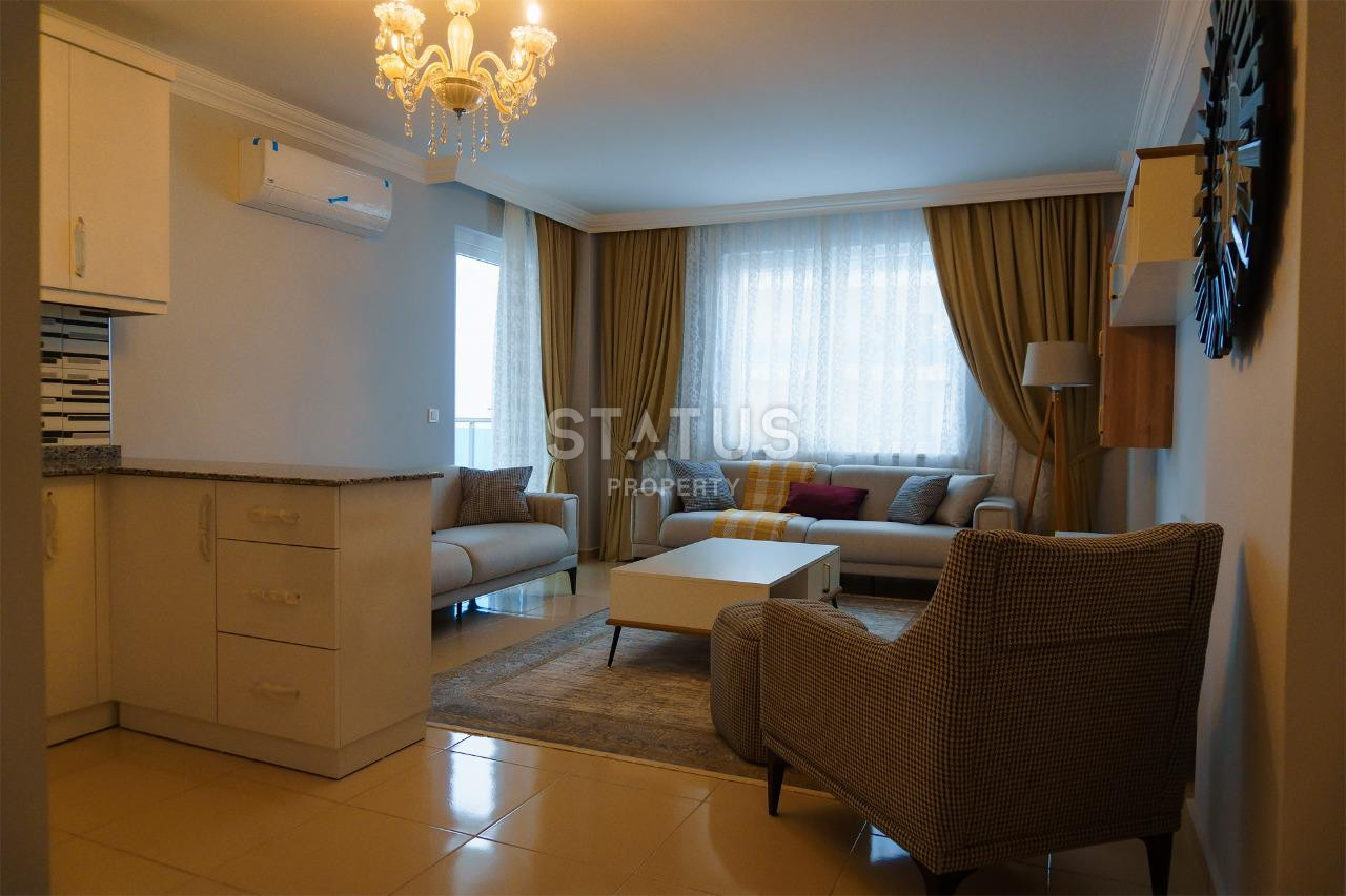 Luxurious three-room, furnished apartment with a view of the sea and Kale in Mahmutlar, 120m2 фото 6