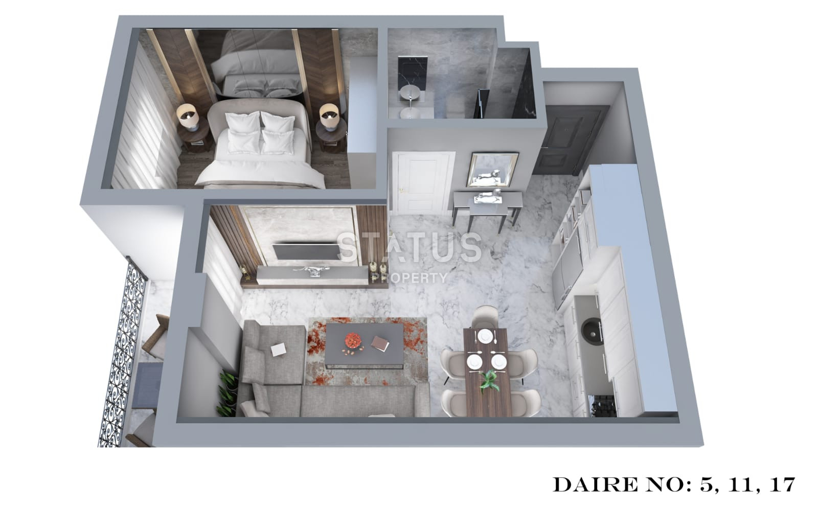 Инвестиционный проект в Махмутларе. 52м2-100м2 фото 7