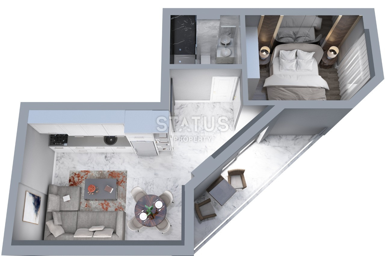 Инвестиционный проект в Махмутларе. 52м2-100м2 фото 9