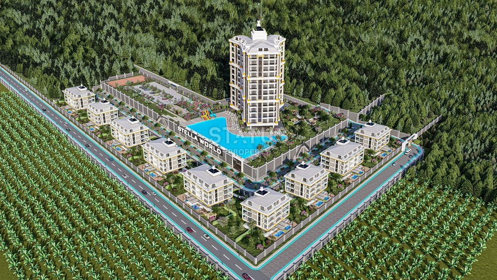 Масштабный проект в Махмутларе! Бес% рассрочка. 38м2-216м2 фото 30