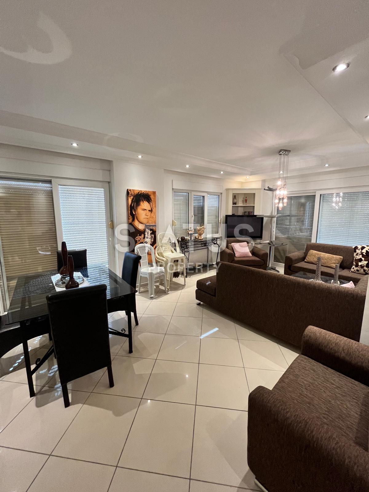 Четырёхкомнатная меблированная квартира с хорошей локацией в близи пляжа Клеопатра. 145м2 фото 5