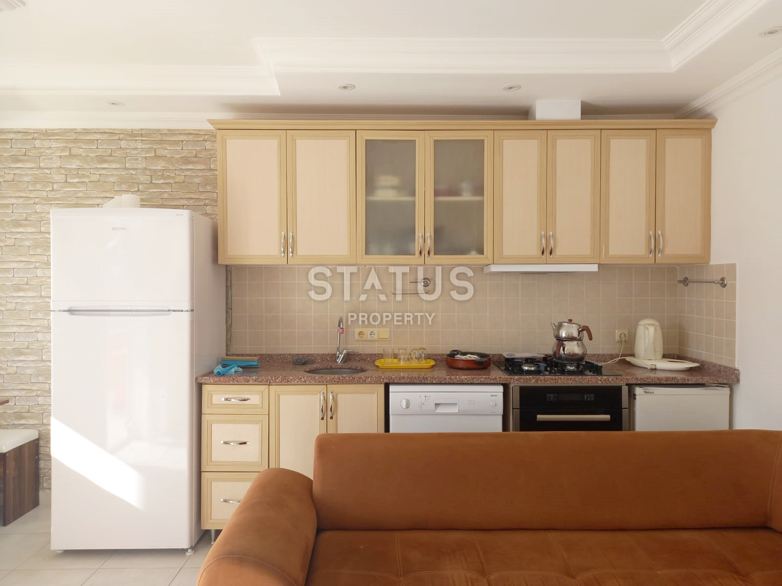 Светлая уютная трёхкомнатная квартира в Махмутларе. 100м2 фото 12