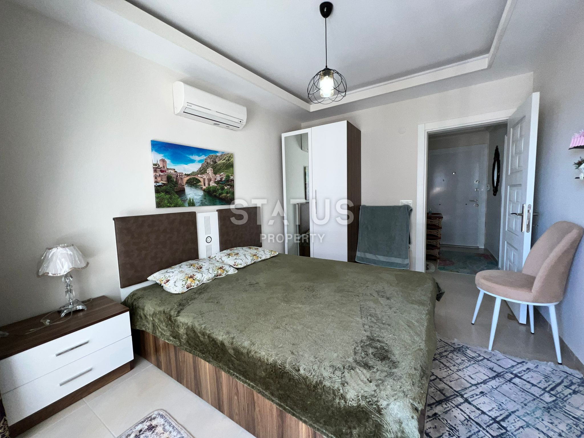 Просторная двухкомнатная квартира  с мебелью в Махмутларе фото 15