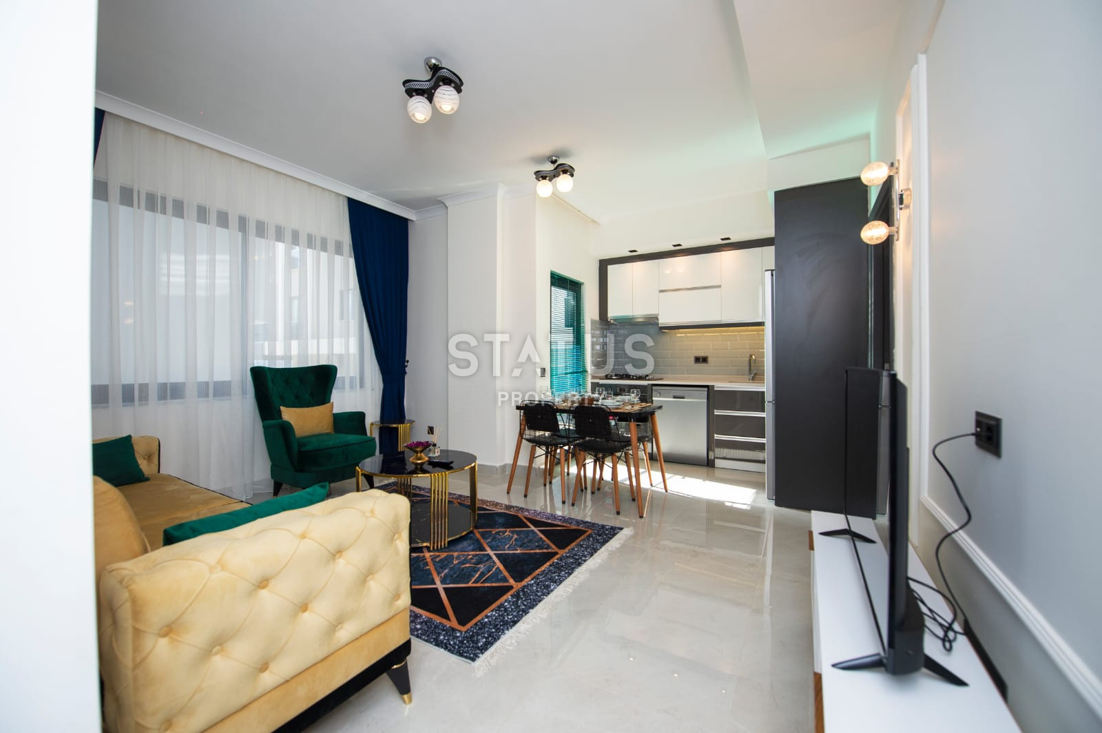 New one-bedroom furnished apartment in a new residential complex in Mahmutlar фото 9