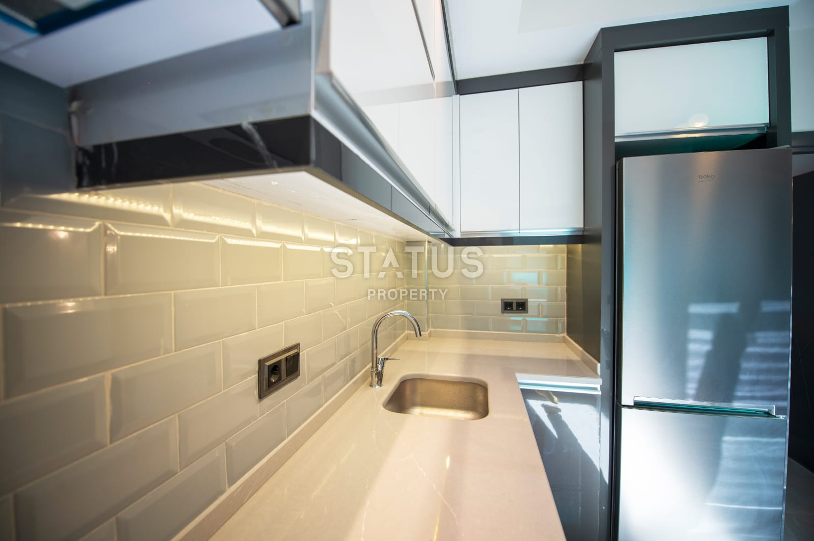 New one-bedroom furnished apartment in a new residential complex in Mahmutlar фото 19