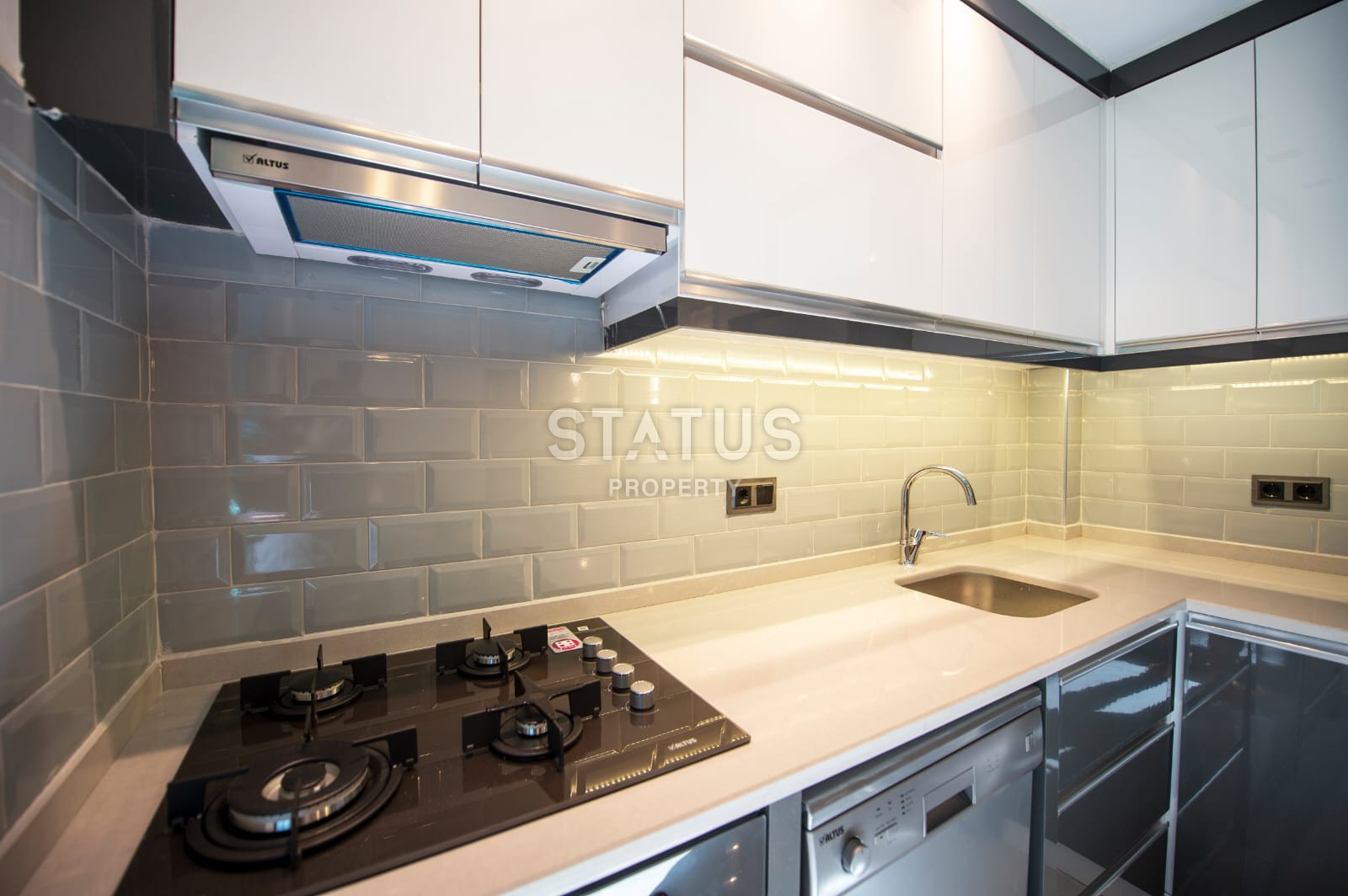 New one-bedroom furnished apartment in a new residential complex in Mahmutlar фото 28