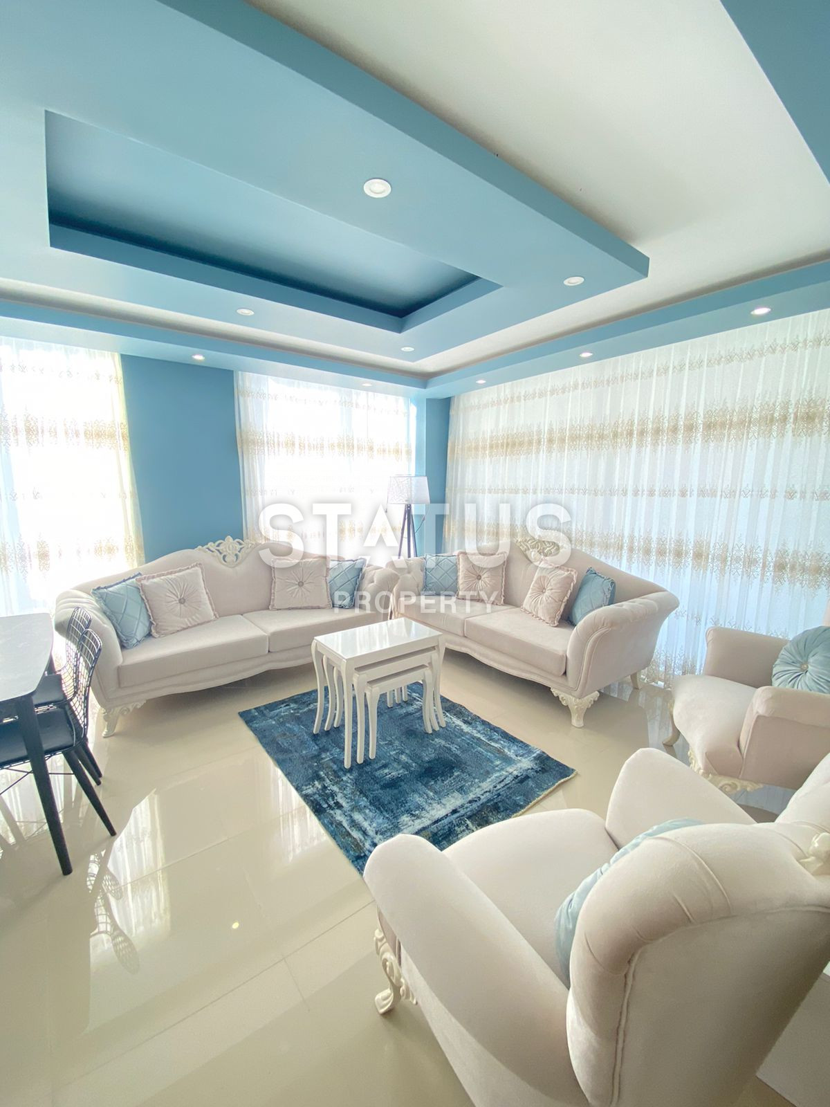 Красивая светлая двухкомнатная квартира в Махмутларе фото 8