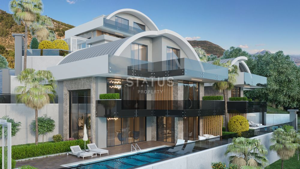 Triplex villas overlooking Alanya and the sea in the most prestigious area. 346m2 -404m2 фото 8