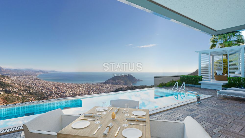 Triplex villas overlooking Alanya and the sea in the most prestigious area. 346m2 -404m2 фото 9