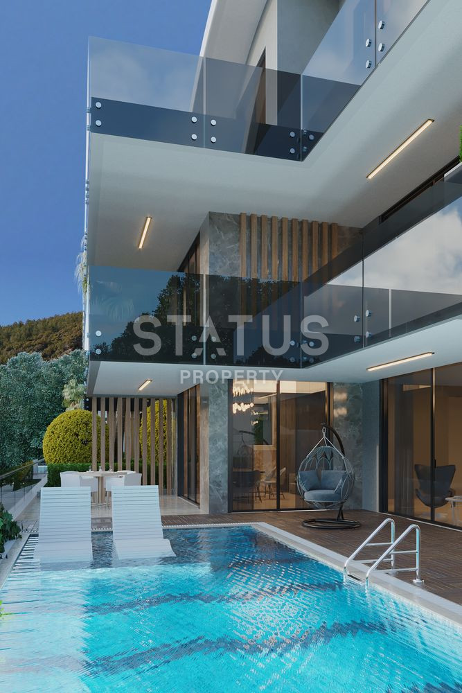 Triplex villas overlooking Alanya and the sea in the most prestigious area. 346m2 -404m2 фото 11