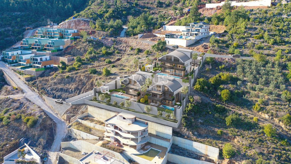 Triplex villas overlooking Alanya and the sea in the most prestigious area. 346m2 -404m2 фото 14