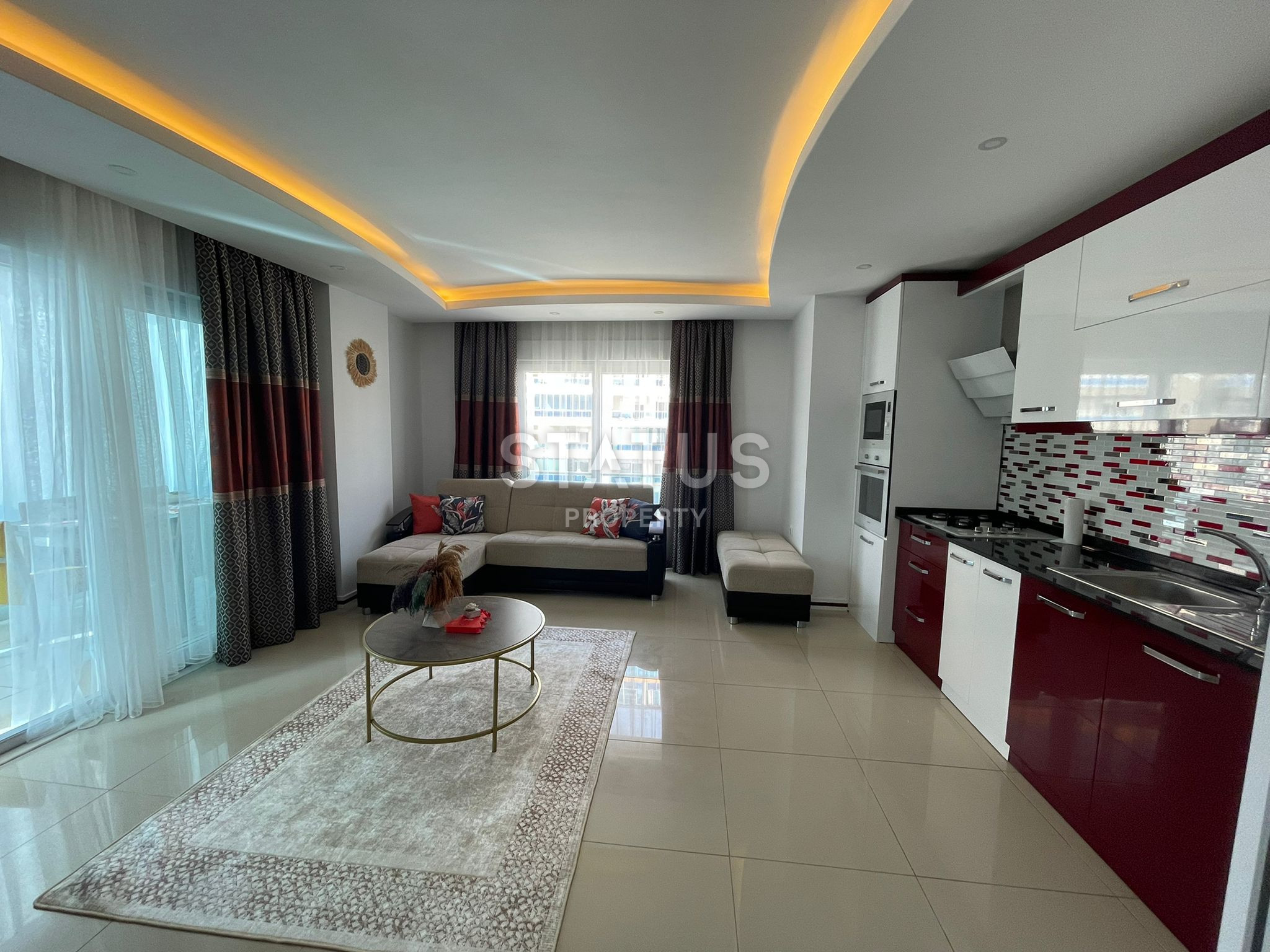 Просторная квартира с мебелью в спокойной части Махмутлара в 500м от моря. 65м2 фото 3