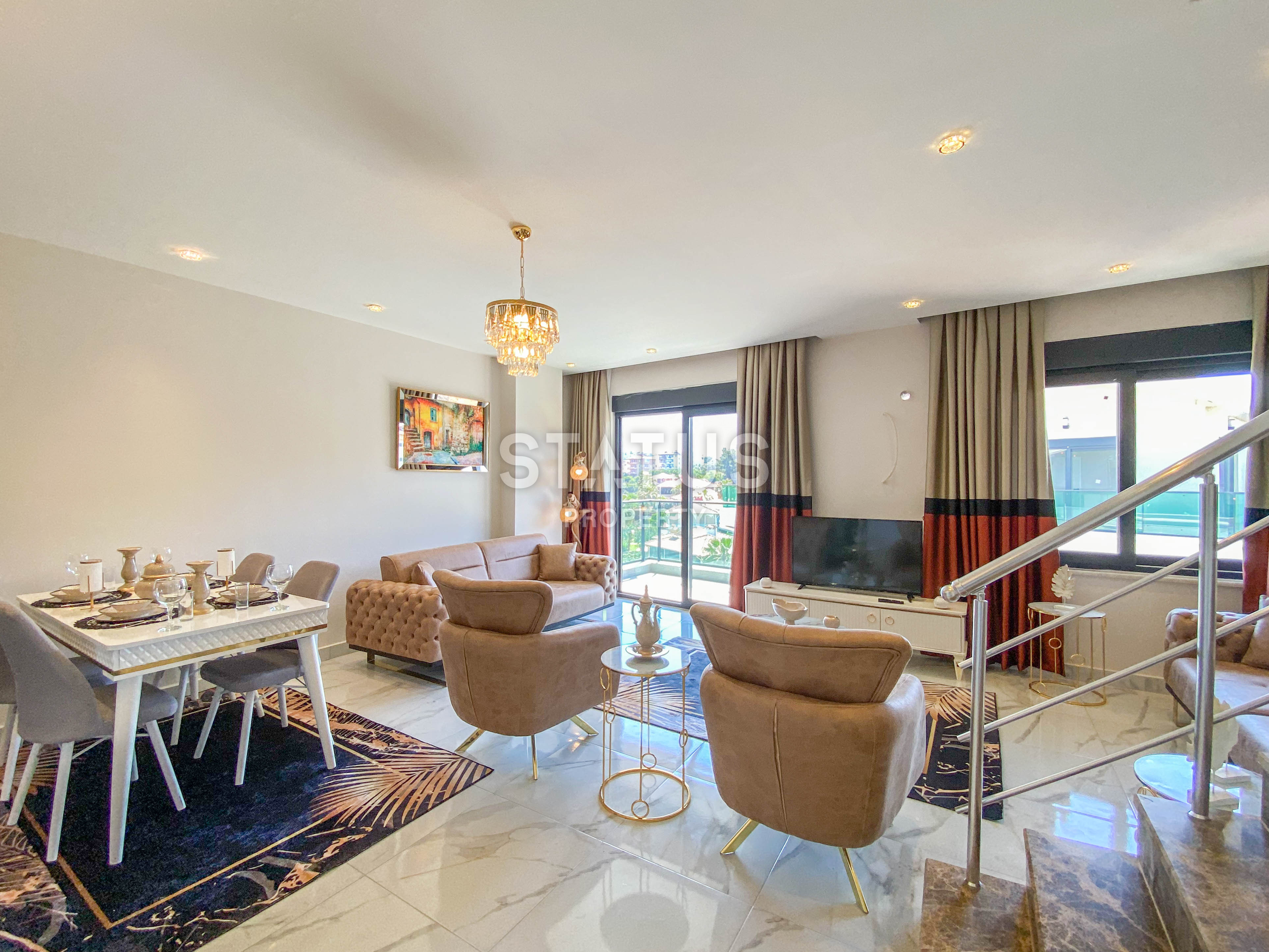 Three-room furnished duplex in OBA, 80m2 фото 30