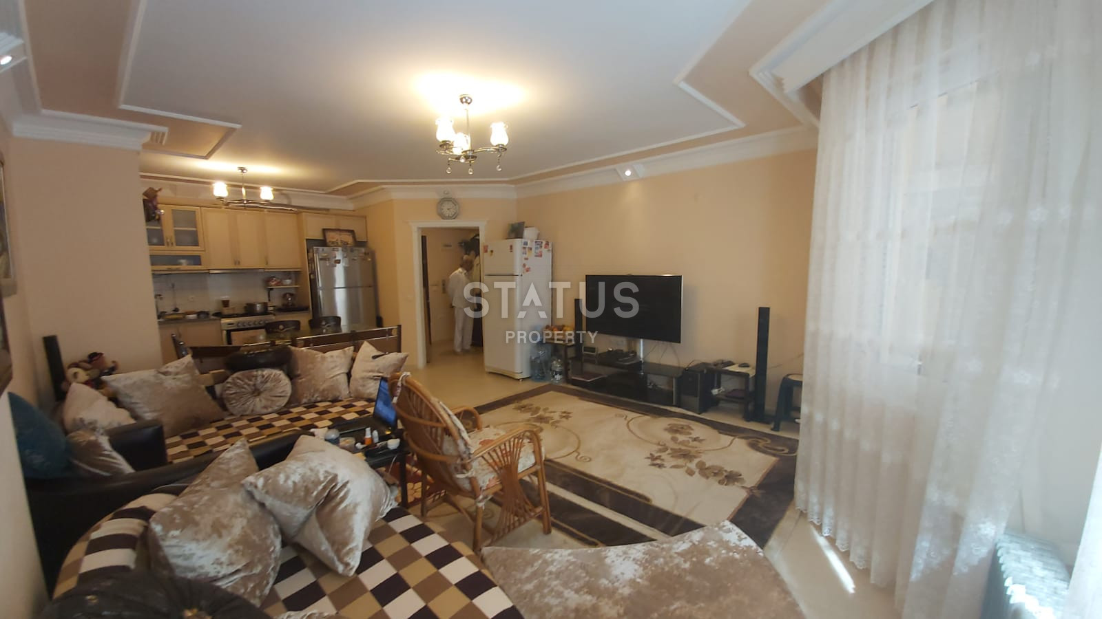 Меблированная трёхкомнатная квартира в центре Махмутлара. 100м2 фото 26