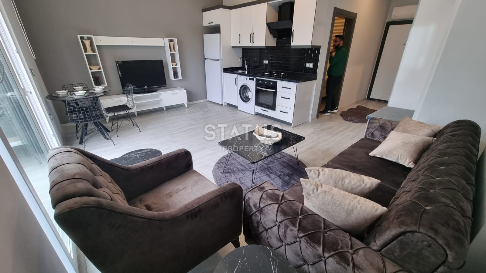 Brand new furnished 1+1 apartment in a complex with full infrastructure. фото 43