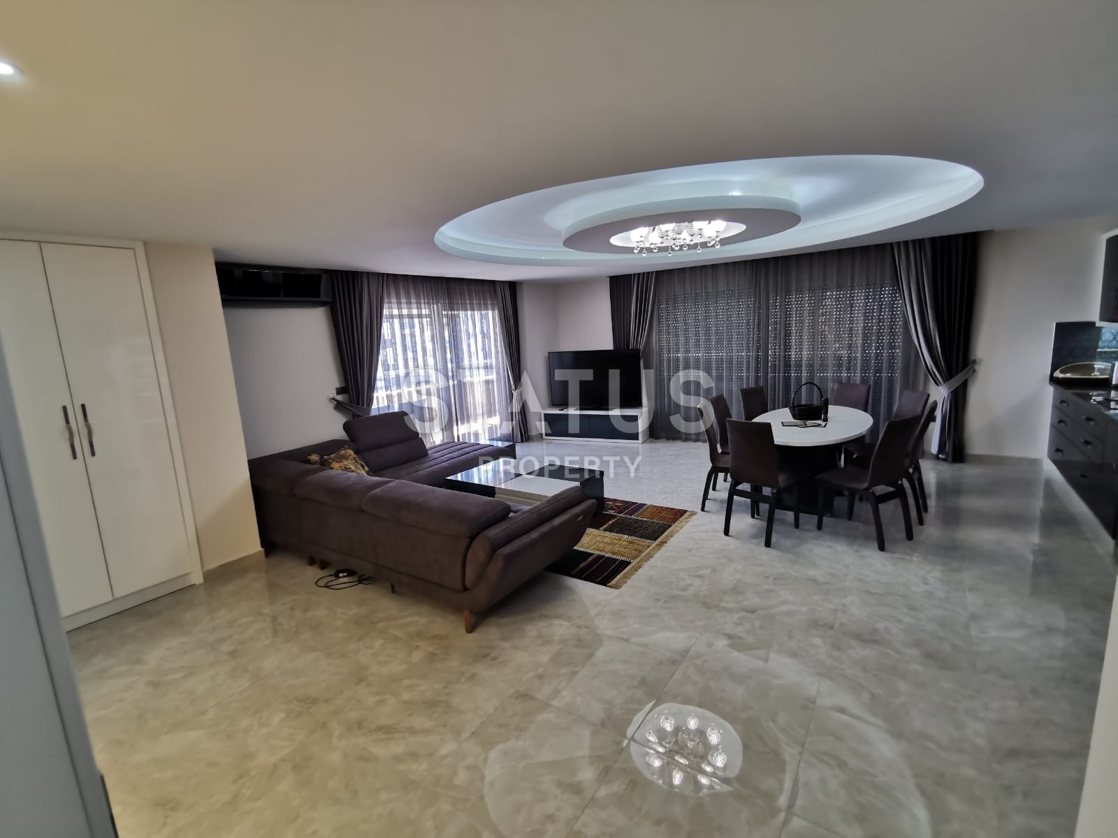 Роскошный меблированный пентхаус с видом на море и горы в Махмутларе, 200 м2 фото 6