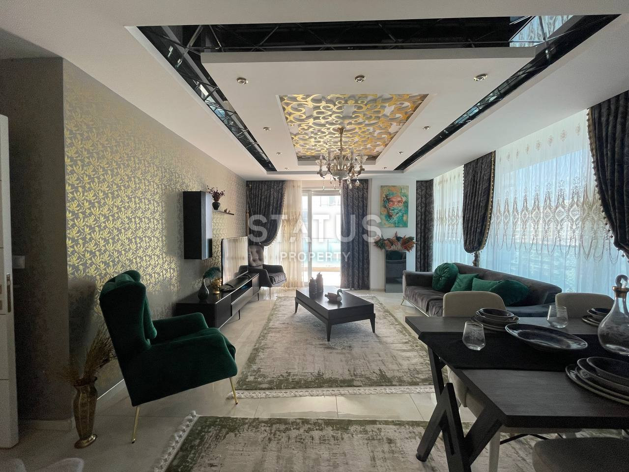 Three-room furnished apartment near the sea in a premium residential complex in Mahmutlar.130m2 фото 15