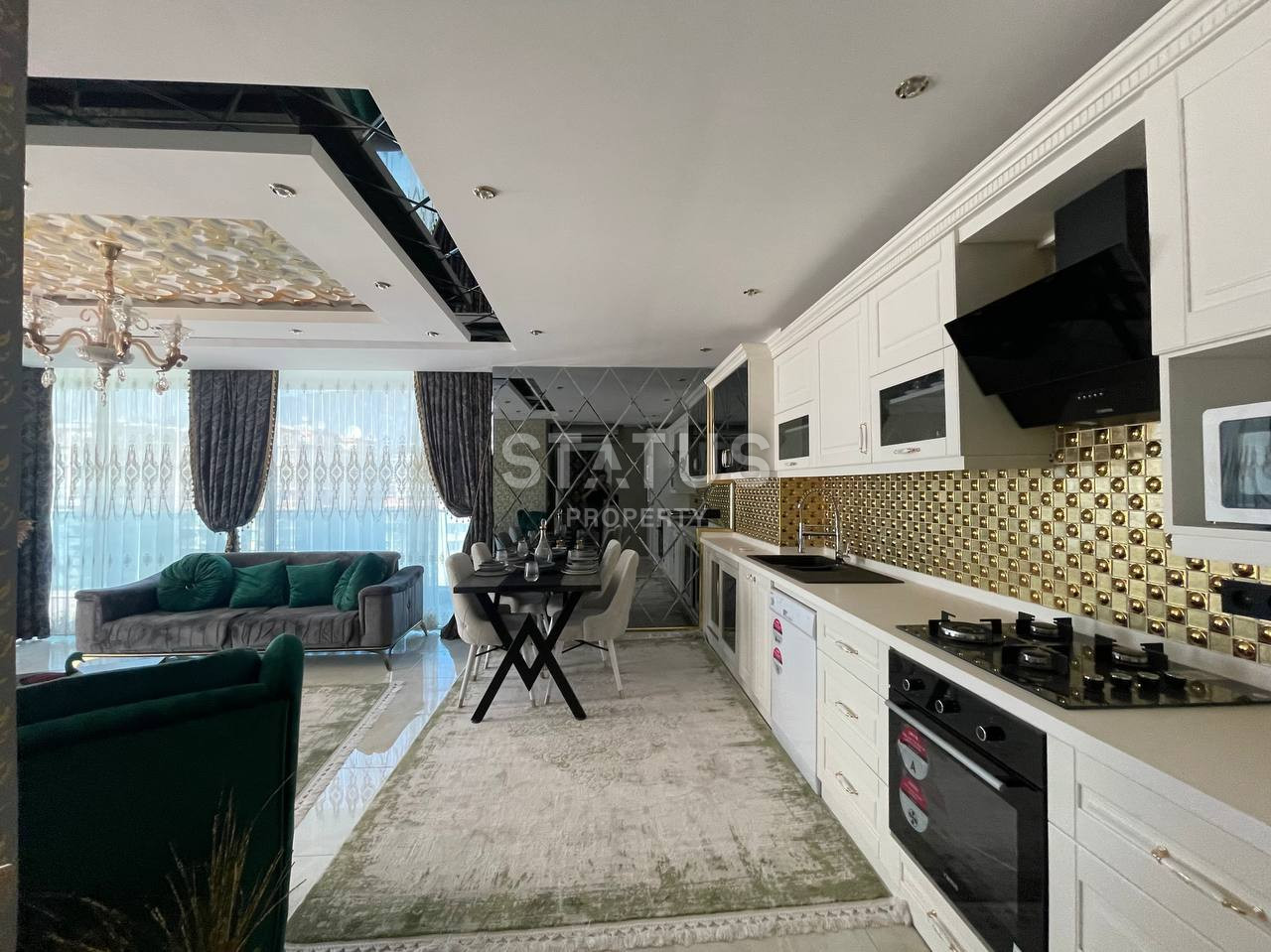 Three-room furnished apartment near the sea in a premium residential complex in Mahmutlar.130m2 фото 17