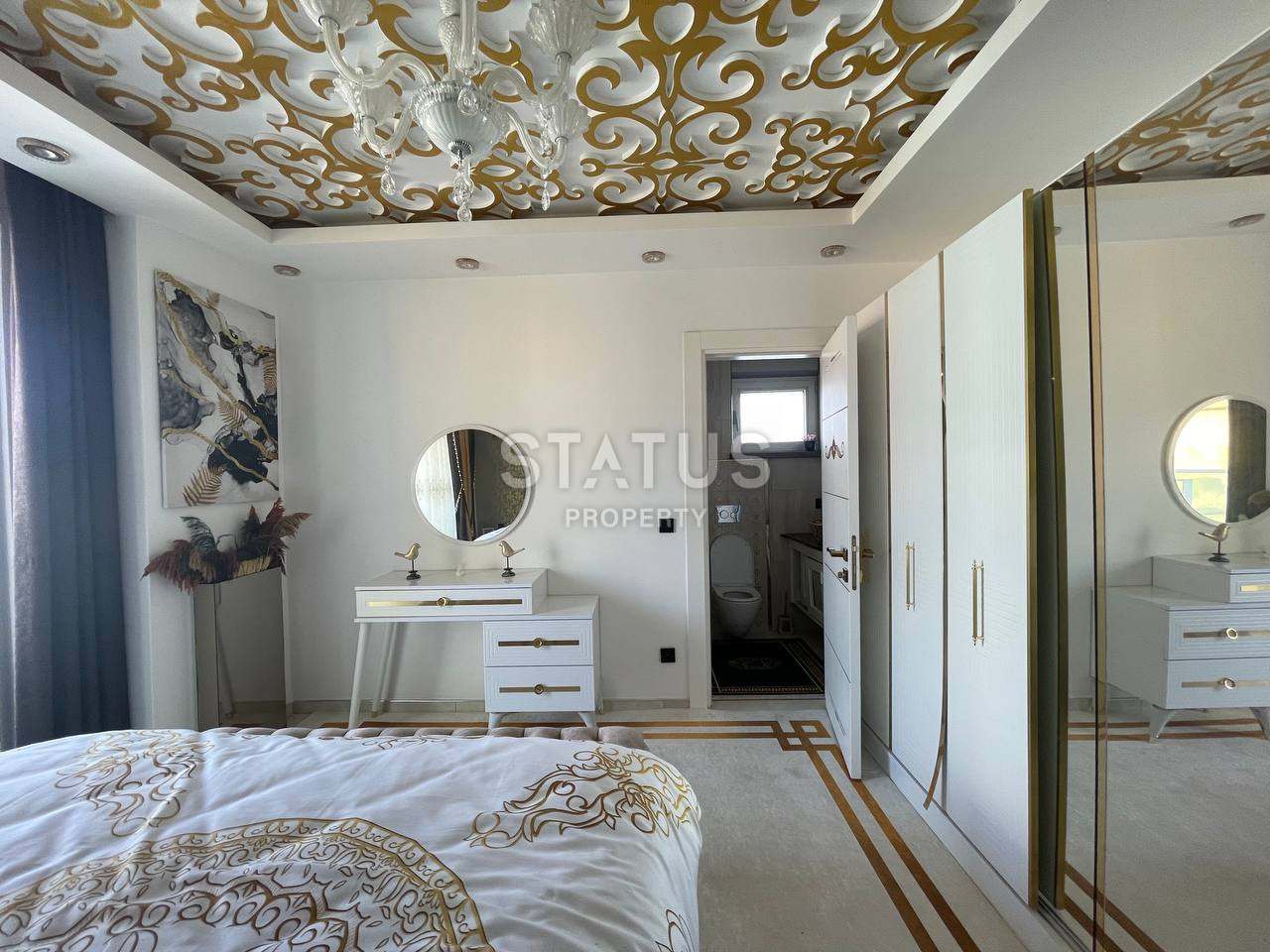 Three-room furnished apartment near the sea in a premium residential complex in Mahmutlar.130m2 фото 27