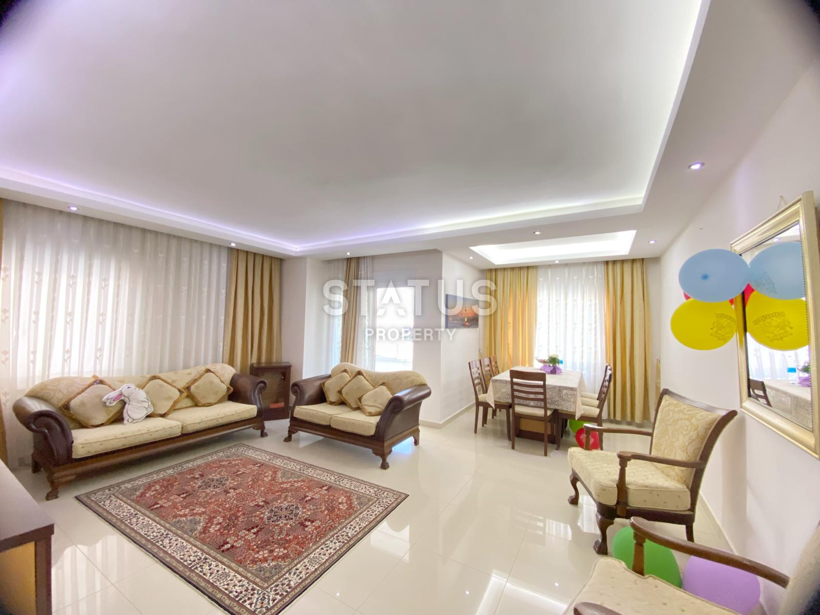 Трёхкомнатная квартира с отдельной кухней и 3-мя балконами в Джикджили. 125м2 фото 9