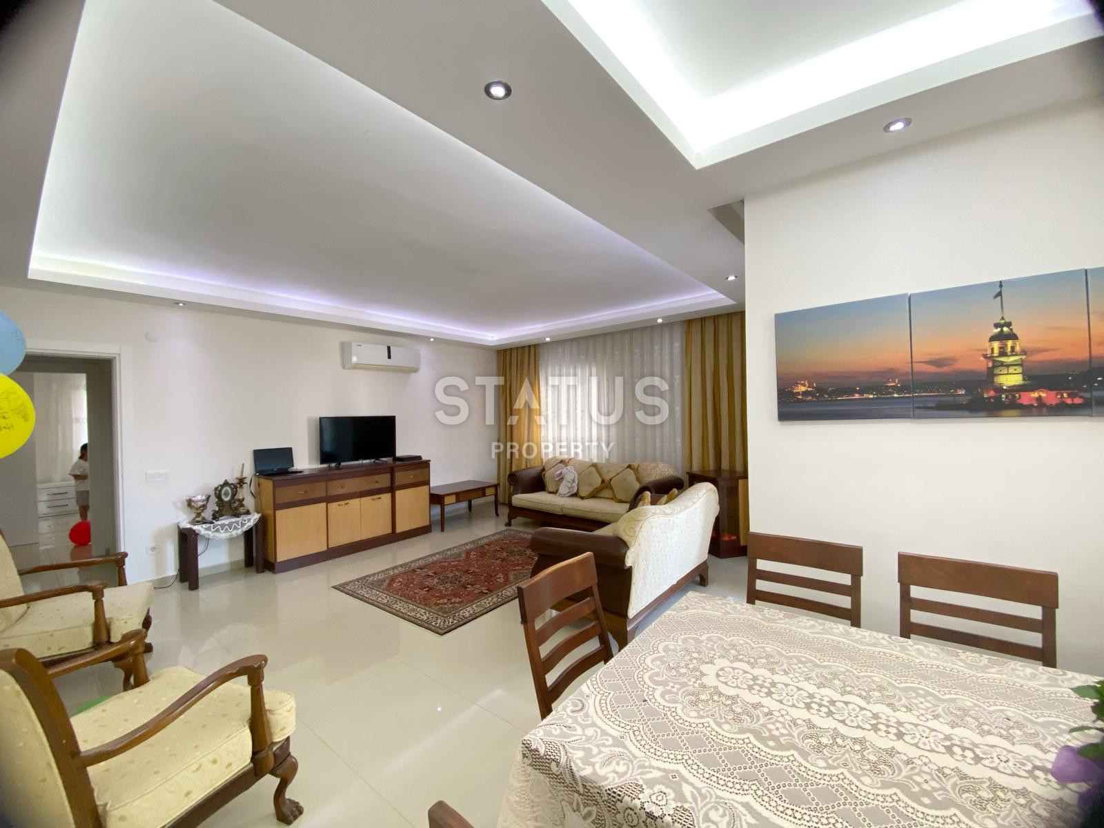 Трёхкомнатная квартира с отдельной кухней и 3-мя балконами в Джикджили. 125м2 фото 11