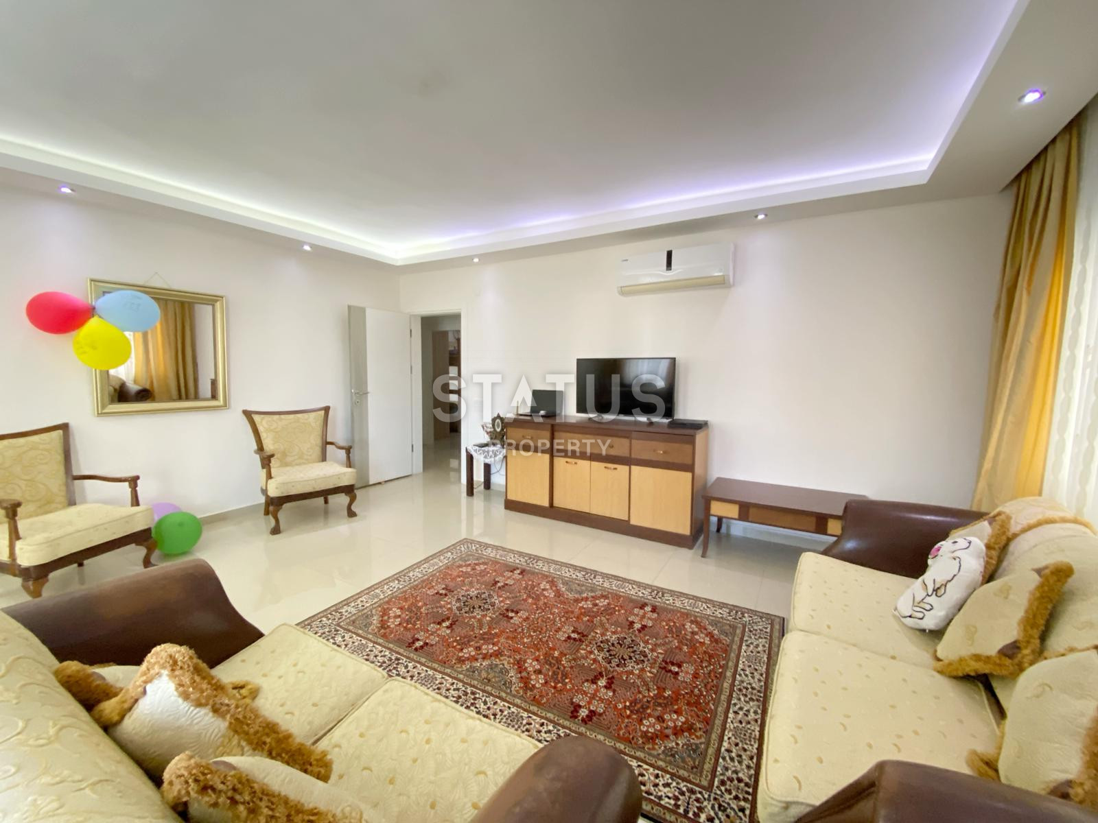 Трёхкомнатная квартира с отдельной кухней и 3-мя балконами в Джикджили. 125м2 фото 14