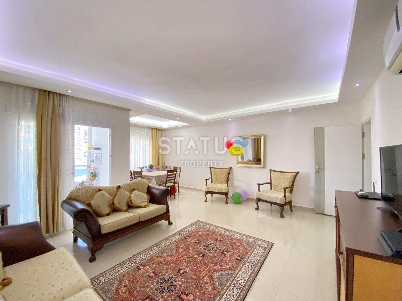 Трёхкомнатная квартира с отдельной кухней и 3-мя балконами в Джикджили. 125м2 фото 16