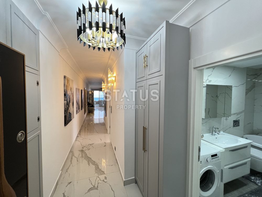 Трёхкомнатная меблированная квартира с прямым видом на море в Махмутларе. 100м фото 7