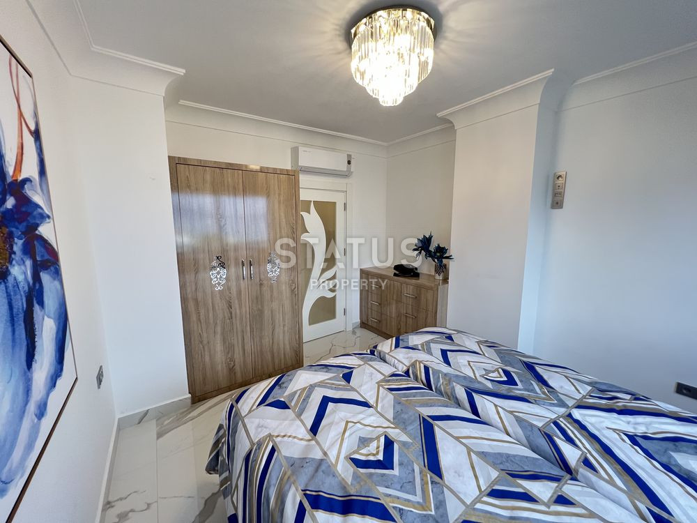 Трёхкомнатная меблированная квартира с прямым видом на море в Махмутларе. 100м фото 11