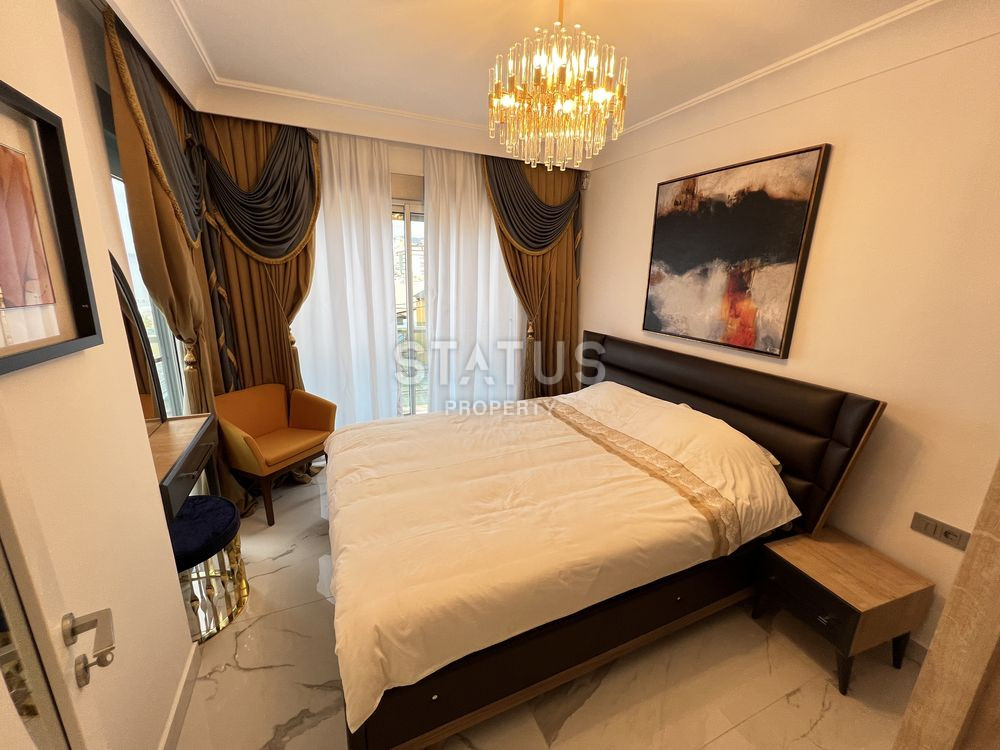 Трёхкомнатная меблированная квартира с прямым видом на море в Махмутларе. 100м фото 13