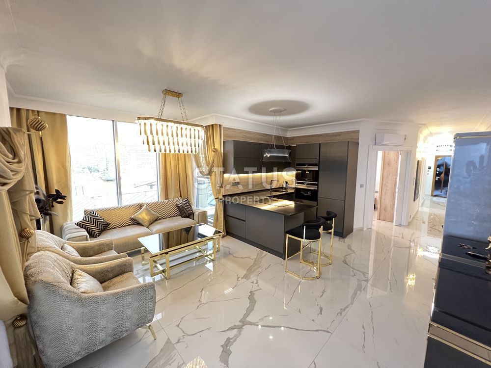 Трёхкомнатная меблированная квартира с прямым видом на море в Махмутларе. 100м фото 18