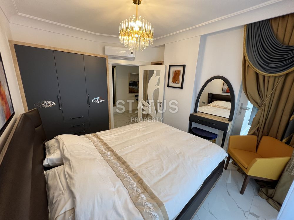 Трёхкомнатная меблированная квартира с прямым видом на море в Махмутларе. 100м фото 19