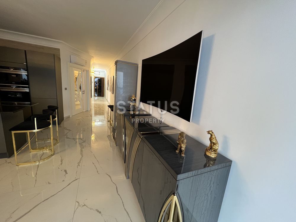 Трёхкомнатная меблированная квартира с прямым видом на море в Махмутларе. 100м фото 23