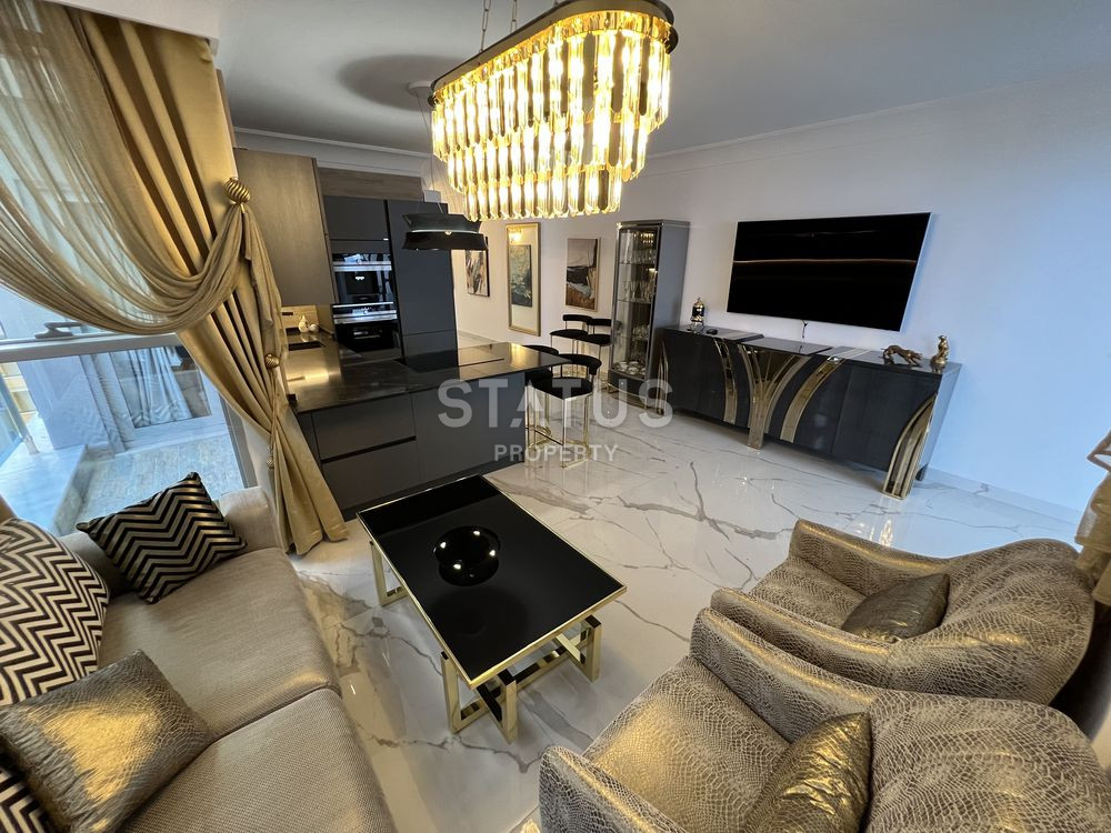 Трёхкомнатная меблированная квартира с прямым видом на море в Махмутларе. 100м фото 25