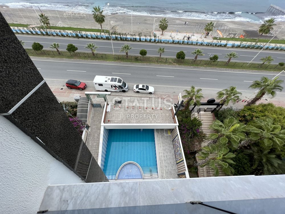 Трёхкомнатная меблированная квартира с прямым видом на море в Махмутларе. 100м фото 28