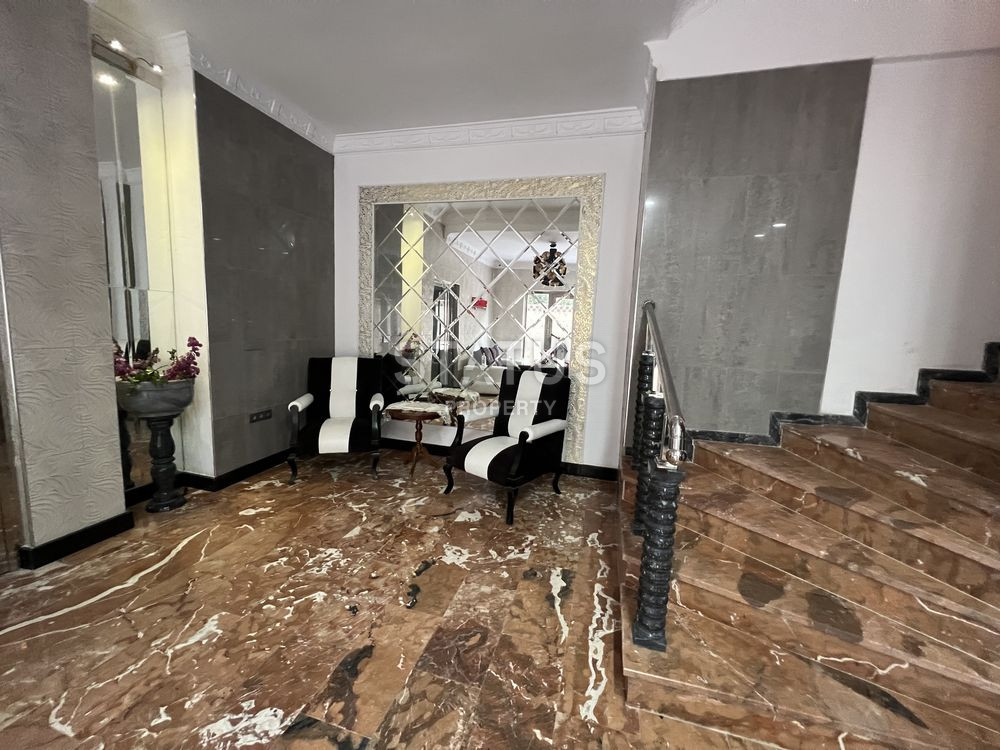 Трёхкомнатная меблированная квартира с прямым видом на море в Махмутларе. 100м фото 29