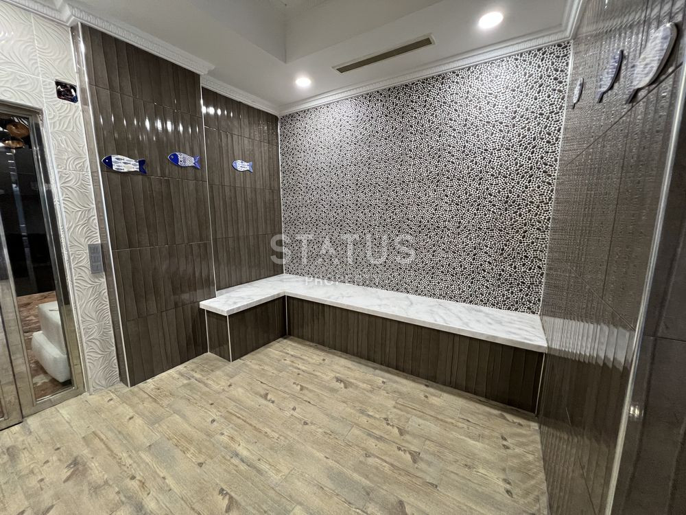 Трёхкомнатная меблированная квартира с прямым видом на море в Махмутларе. 100м фото 34