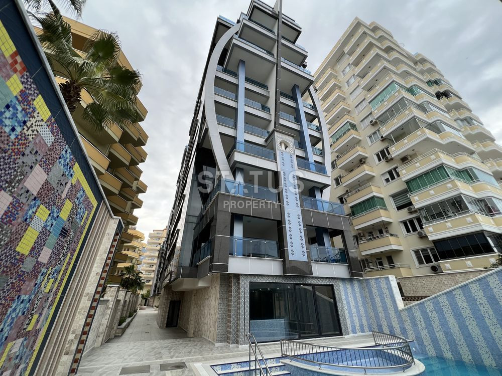 Трёхкомнатная меблированная квартира с прямым видом на море в Махмутларе. 100м фото 38