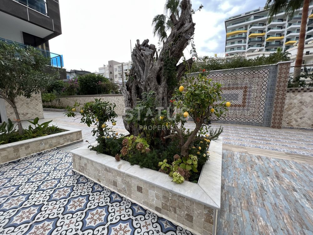 Трёхкомнатная меблированная квартира с прямым видом на море в Махмутларе. 100м фото 41