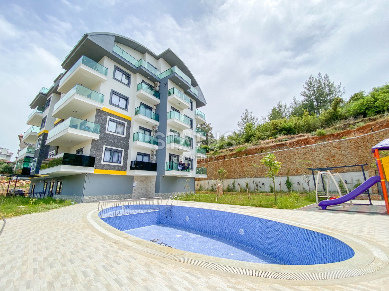 Садовый дуплекс 2+1 в новом комплексе района Оба. 86м2 фото 38