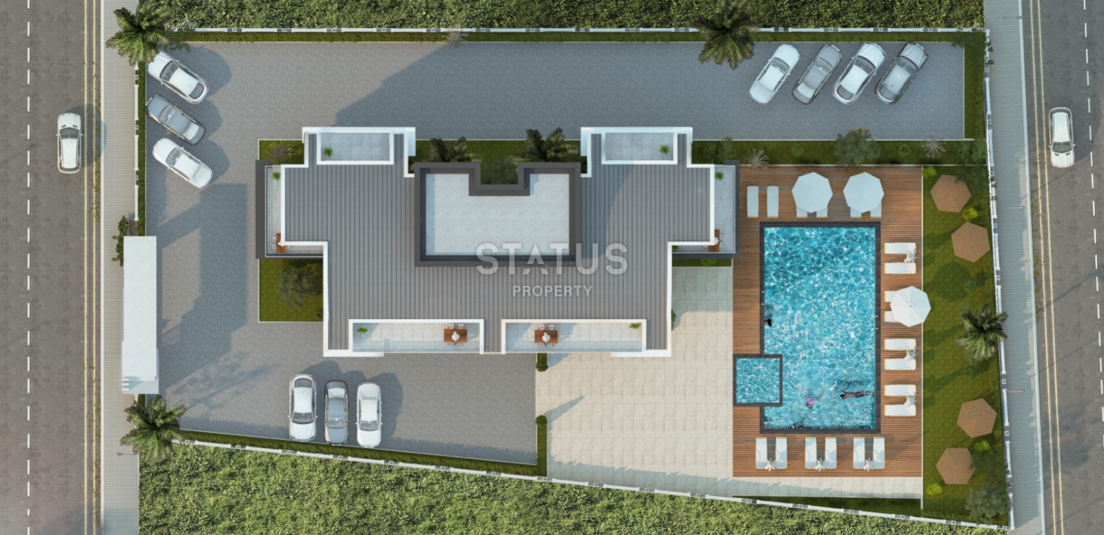 Last 5+1 duplexes at a good price in a project under construction in Avsallar. 240m2 фото 31