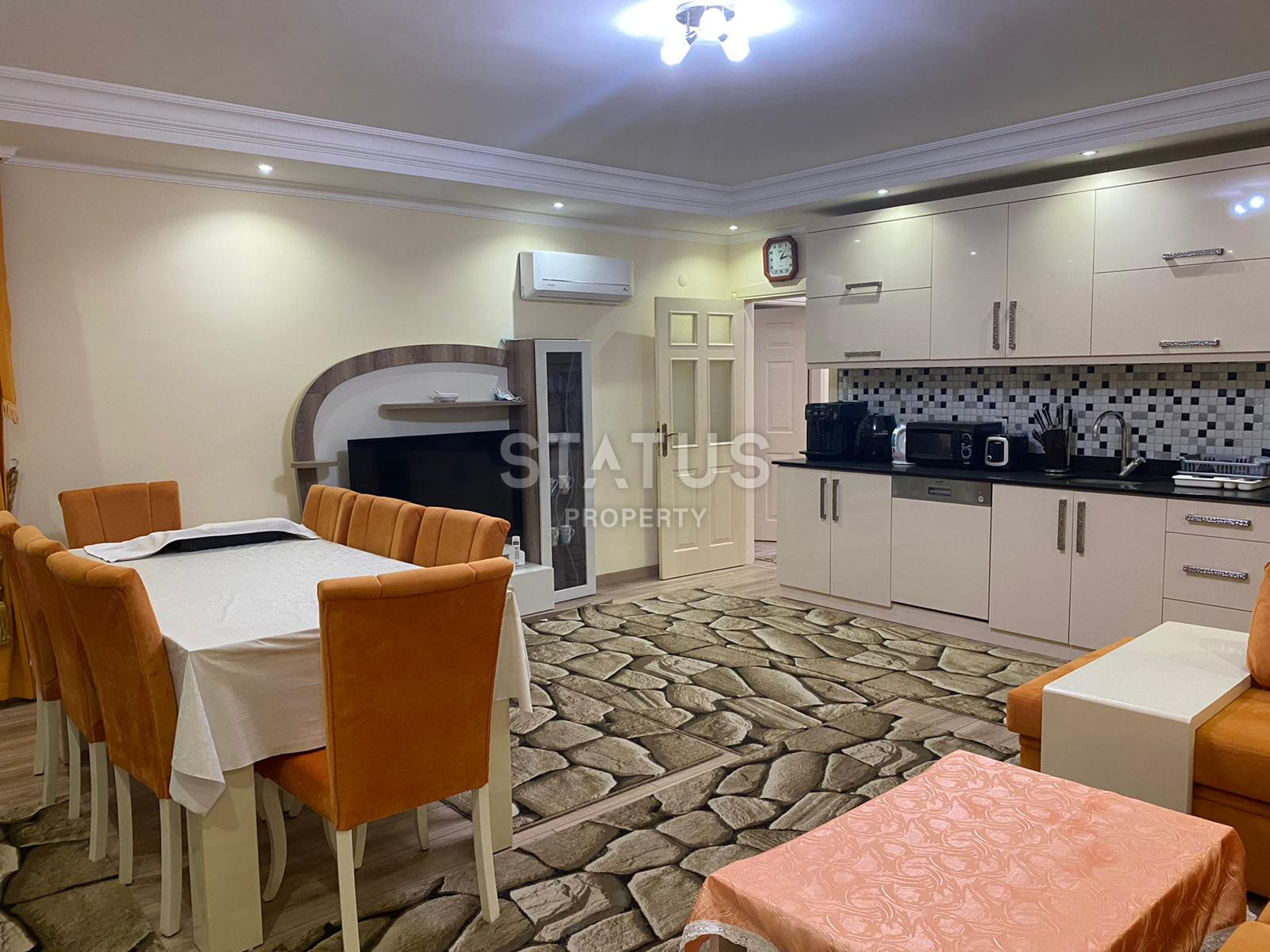 Трёхкомнатная квартира в 200м от моря в Тосмуре.110м2 фото 7