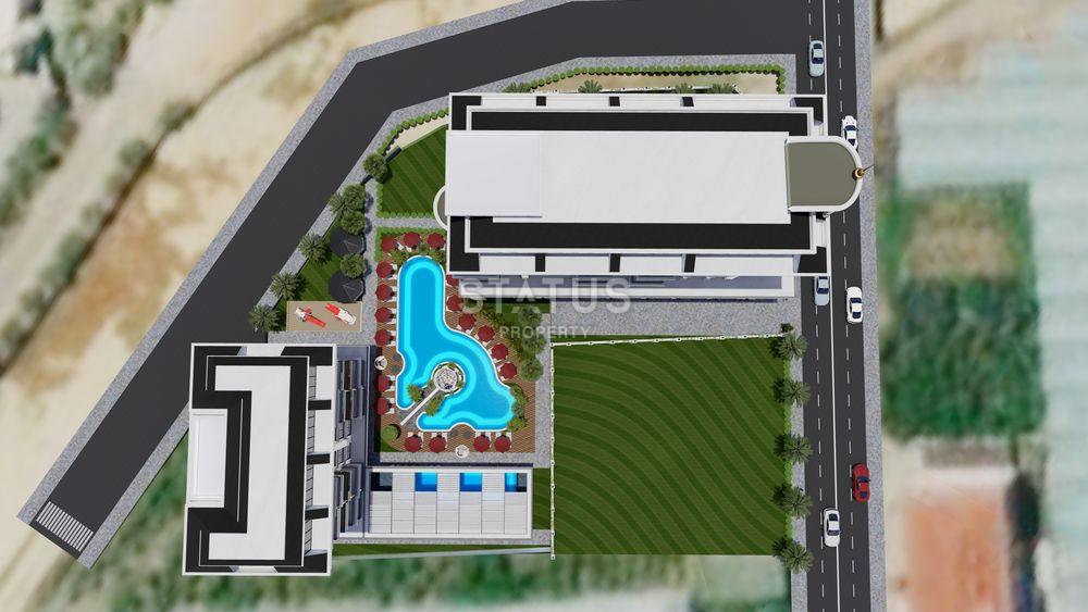 Шикарный проект с просторными планировками квартир в Каргыджаке. 65м2-90м2  - 130м2 фото 12