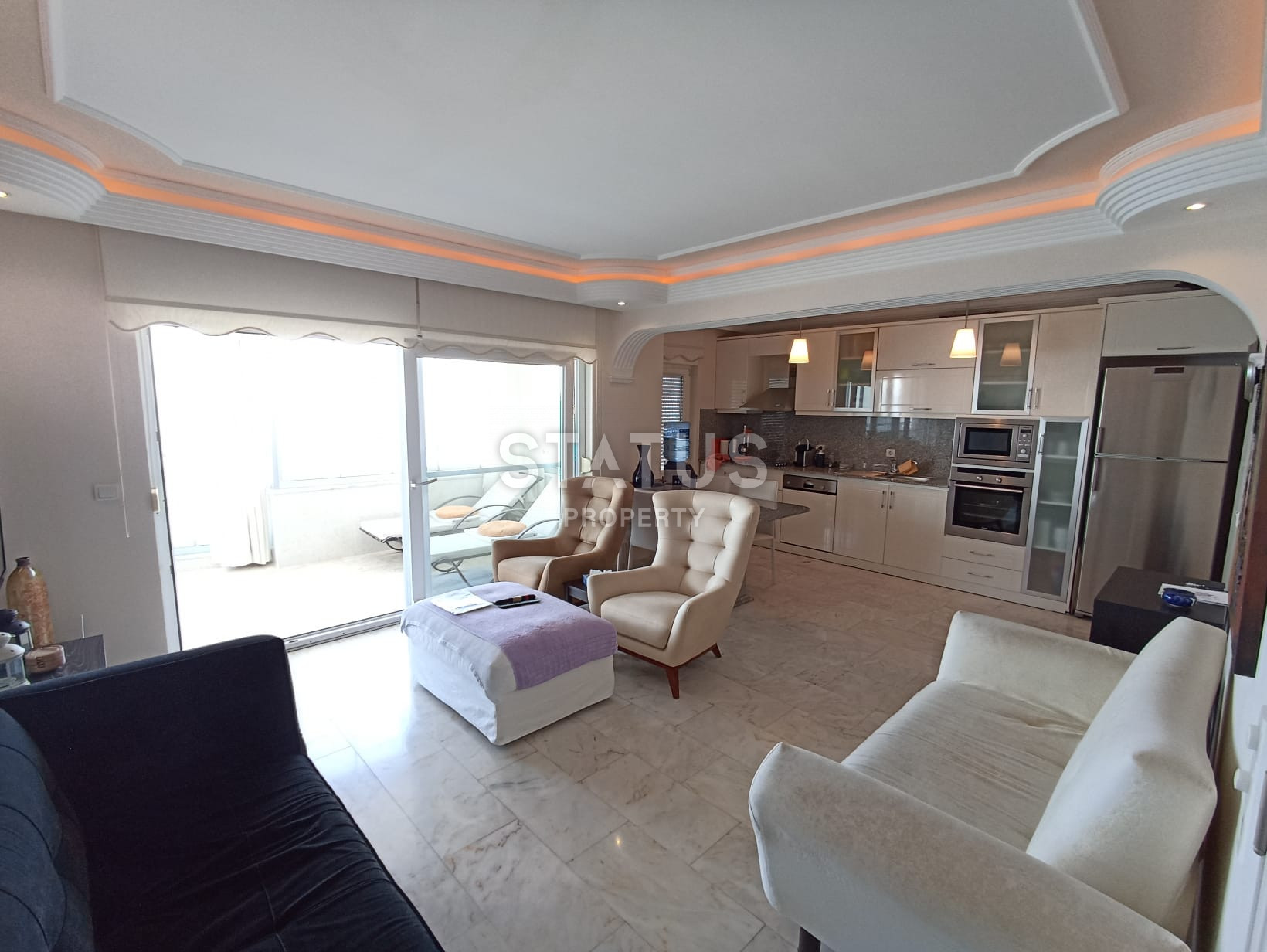 Apartment with a gorgeous sea view, 1 line 2+1, 155m2 фото 5