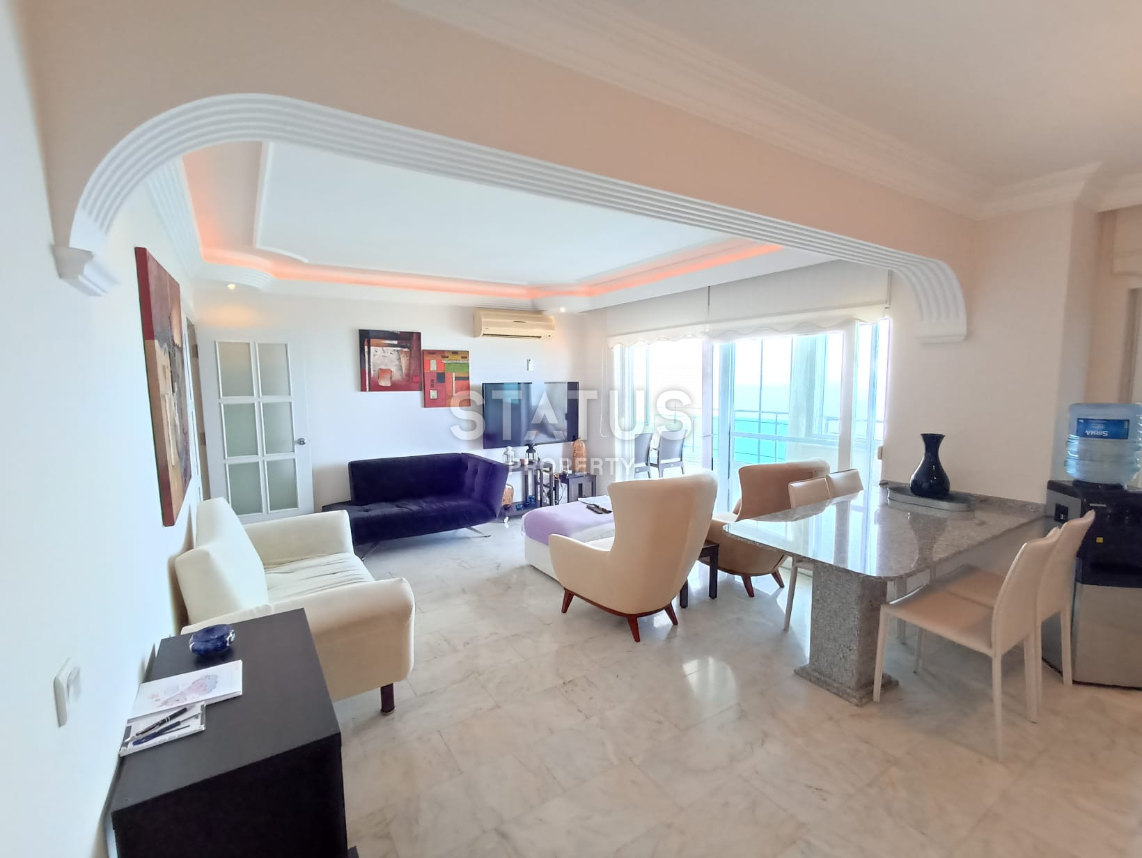 Apartment with a gorgeous sea view, 1 line 2+1, 155m2 фото 7