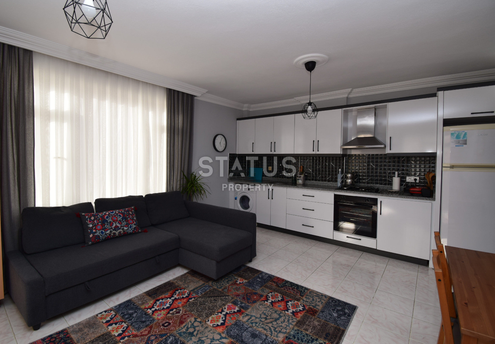 Просторная двухкомнатная квартира 100м от моря в Махмутларе. 60м2 фото 1