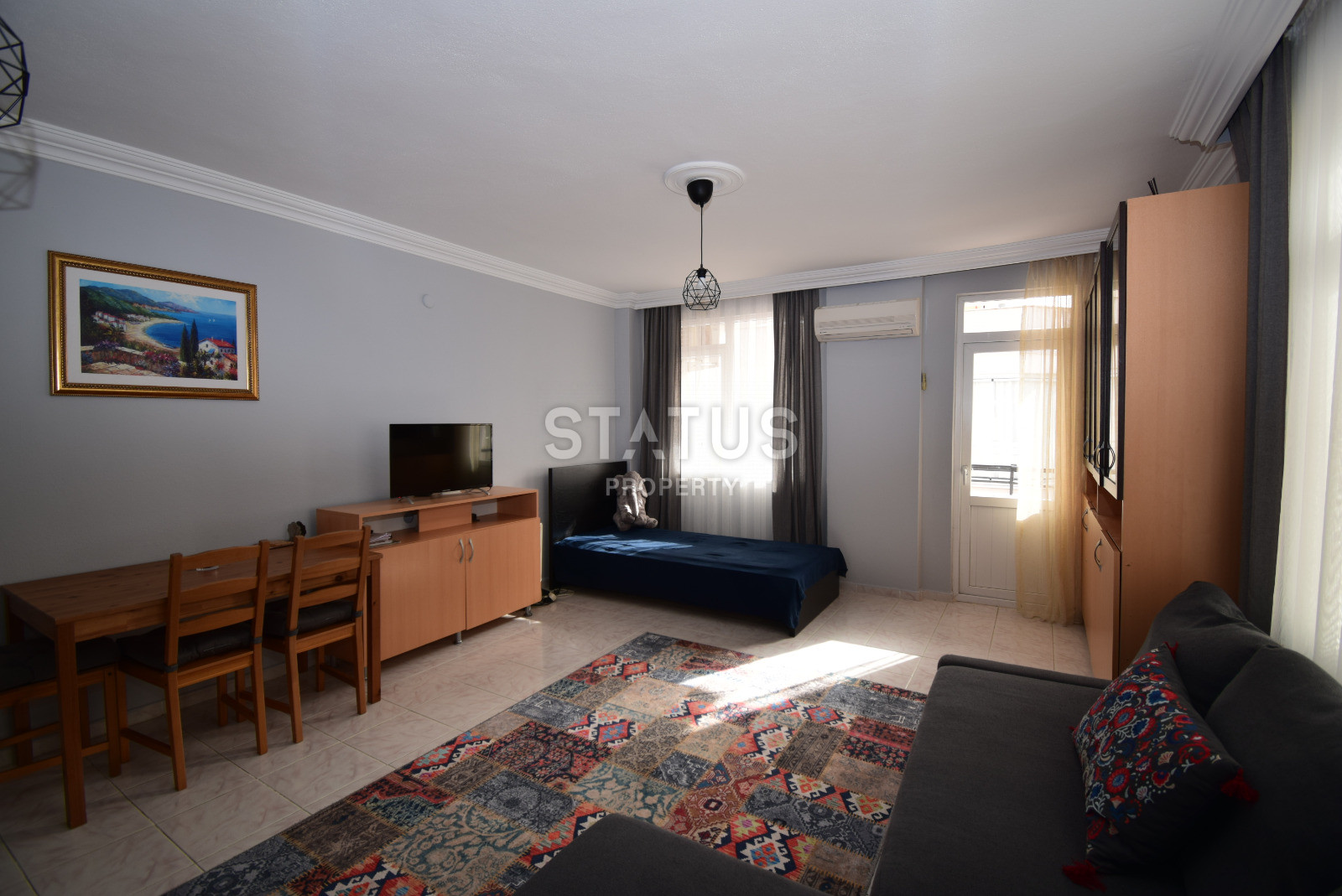 Просторная двухкомнатная квартира 100м от моря в Махмутларе. 60м2 фото 9